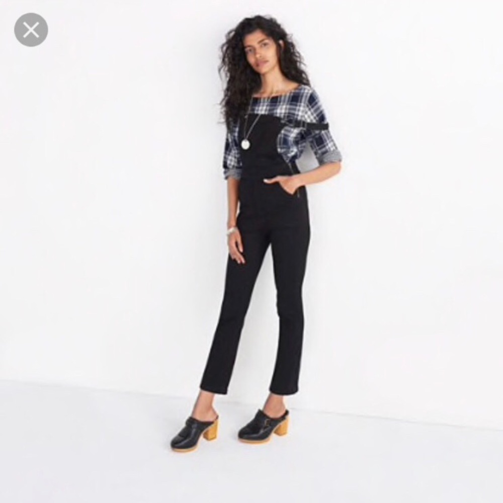 Madewell (rare) Cali Demi Boot black frost overall